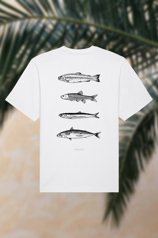 Organic Oversized Heavy T-Shirt - Fish in the Sea